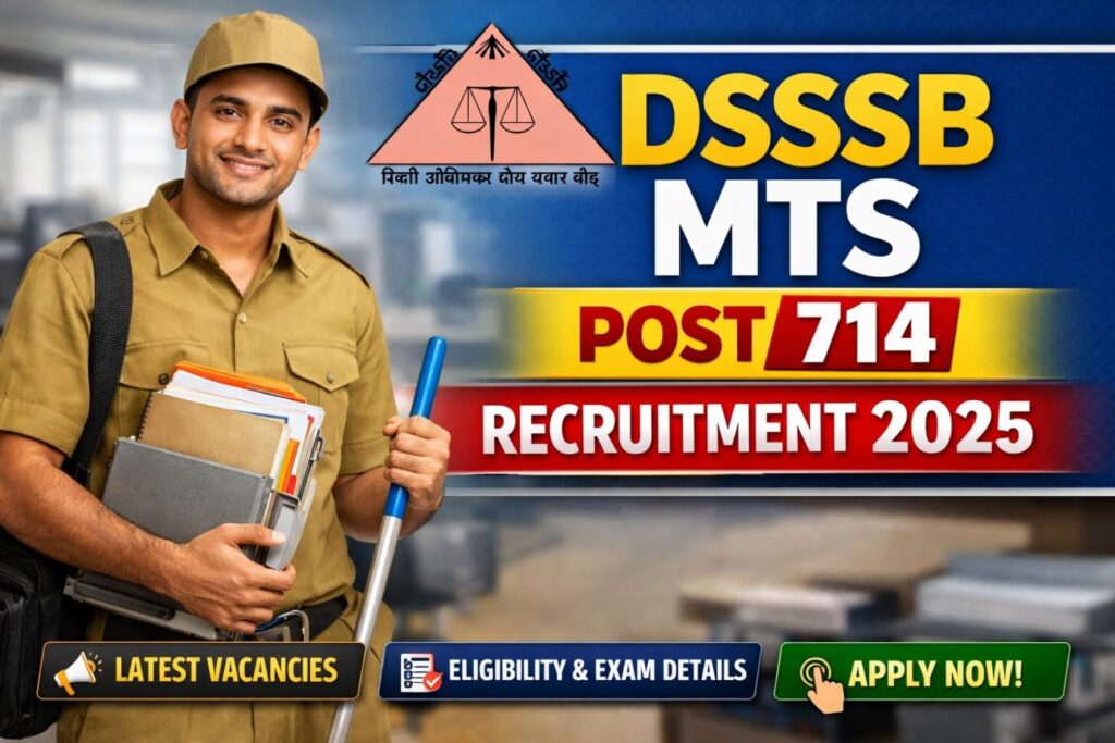 DSSSB MTS  Post 714 Requirement 2025