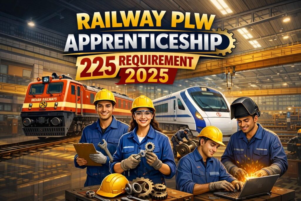 Railway PLW Apprenticeship 225 Requirement 2025