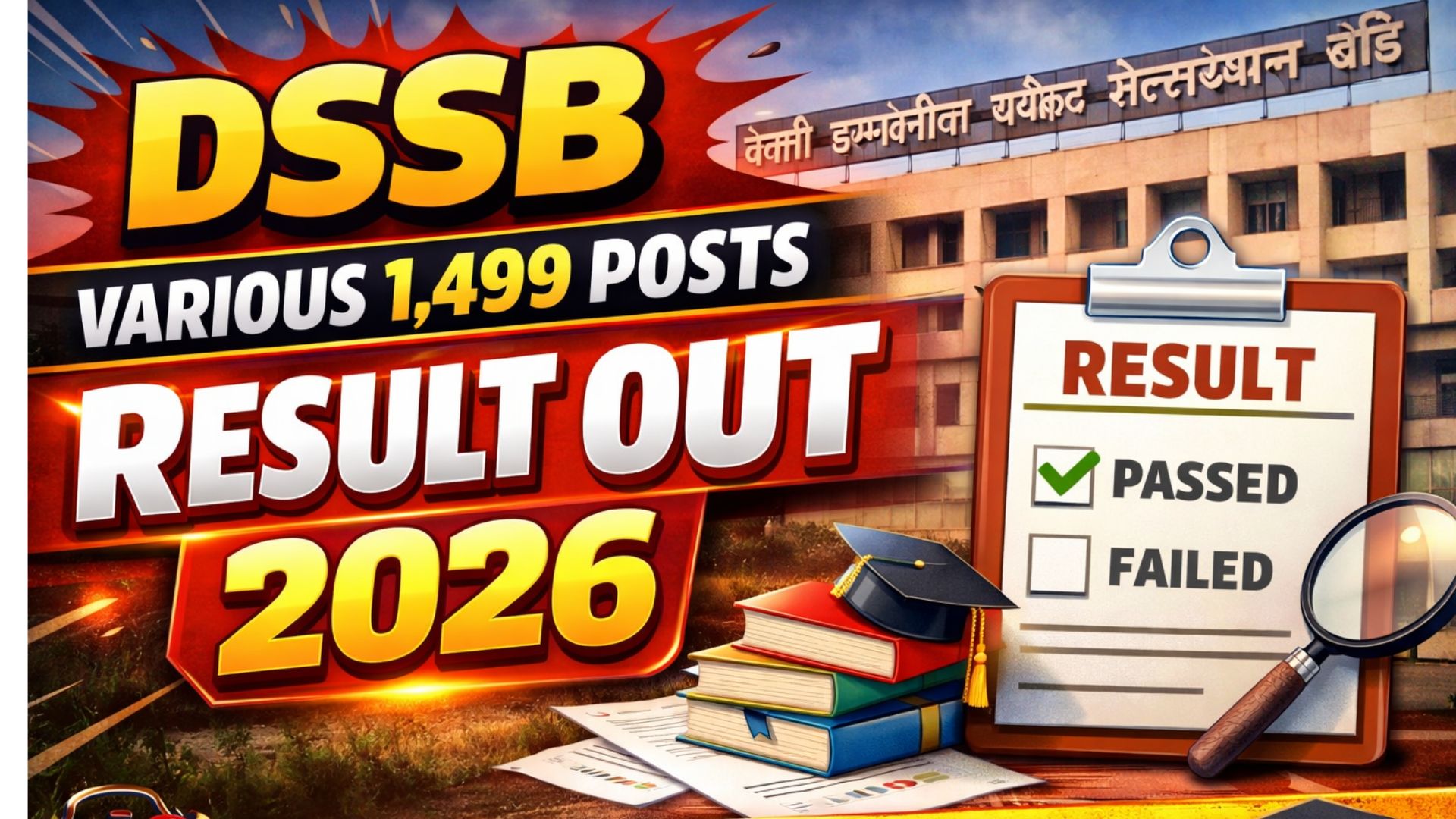 Delhi DSSSB result 2026