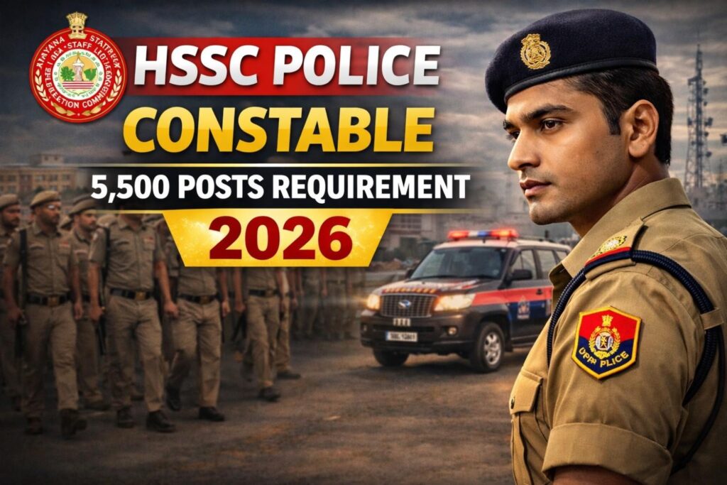 HSSC Police Canstable 5,500 Posts Requirement 2026