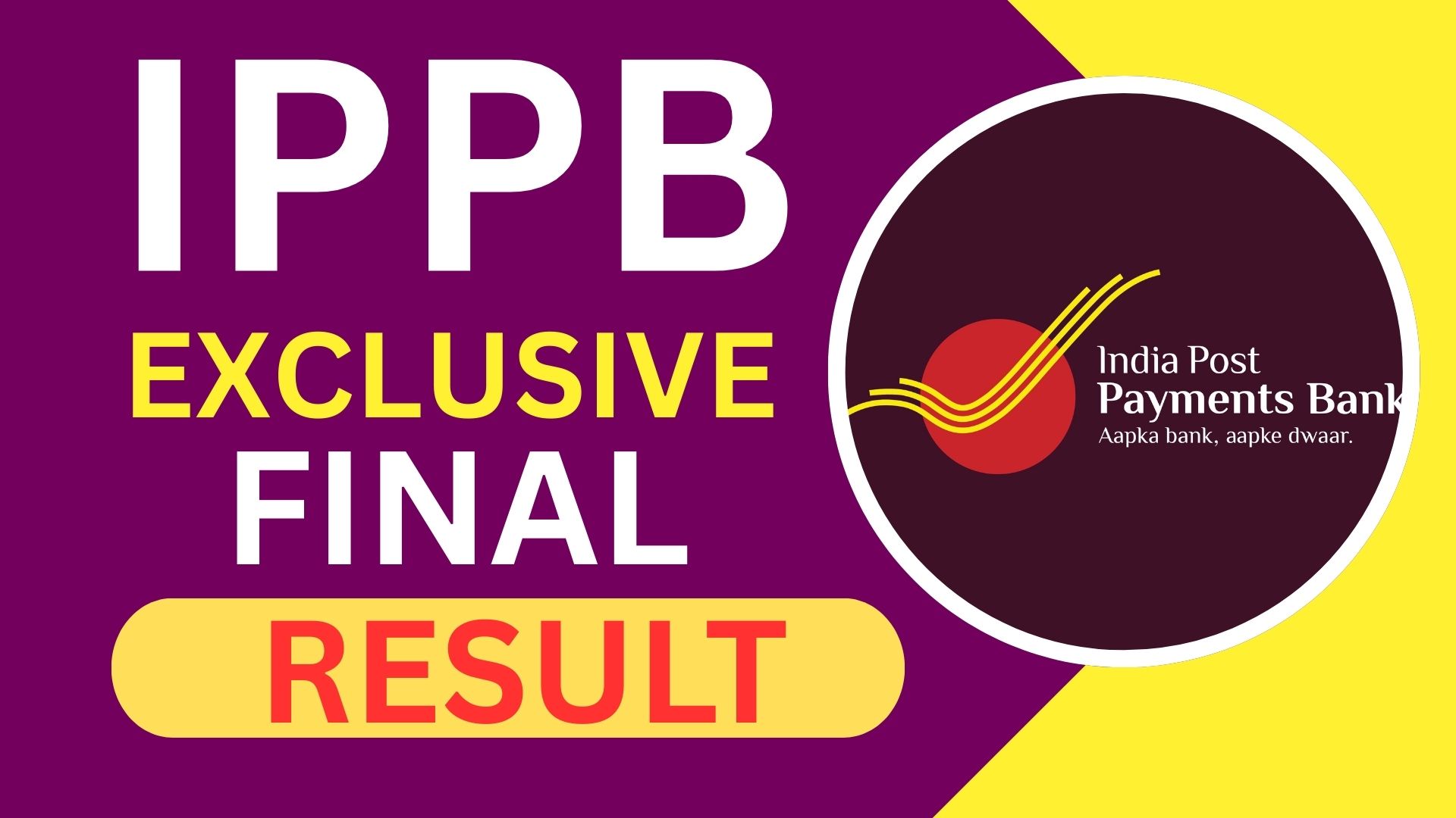 Indai Post 'IPPB' GDS (348 Posts) Final Result 2025-Out